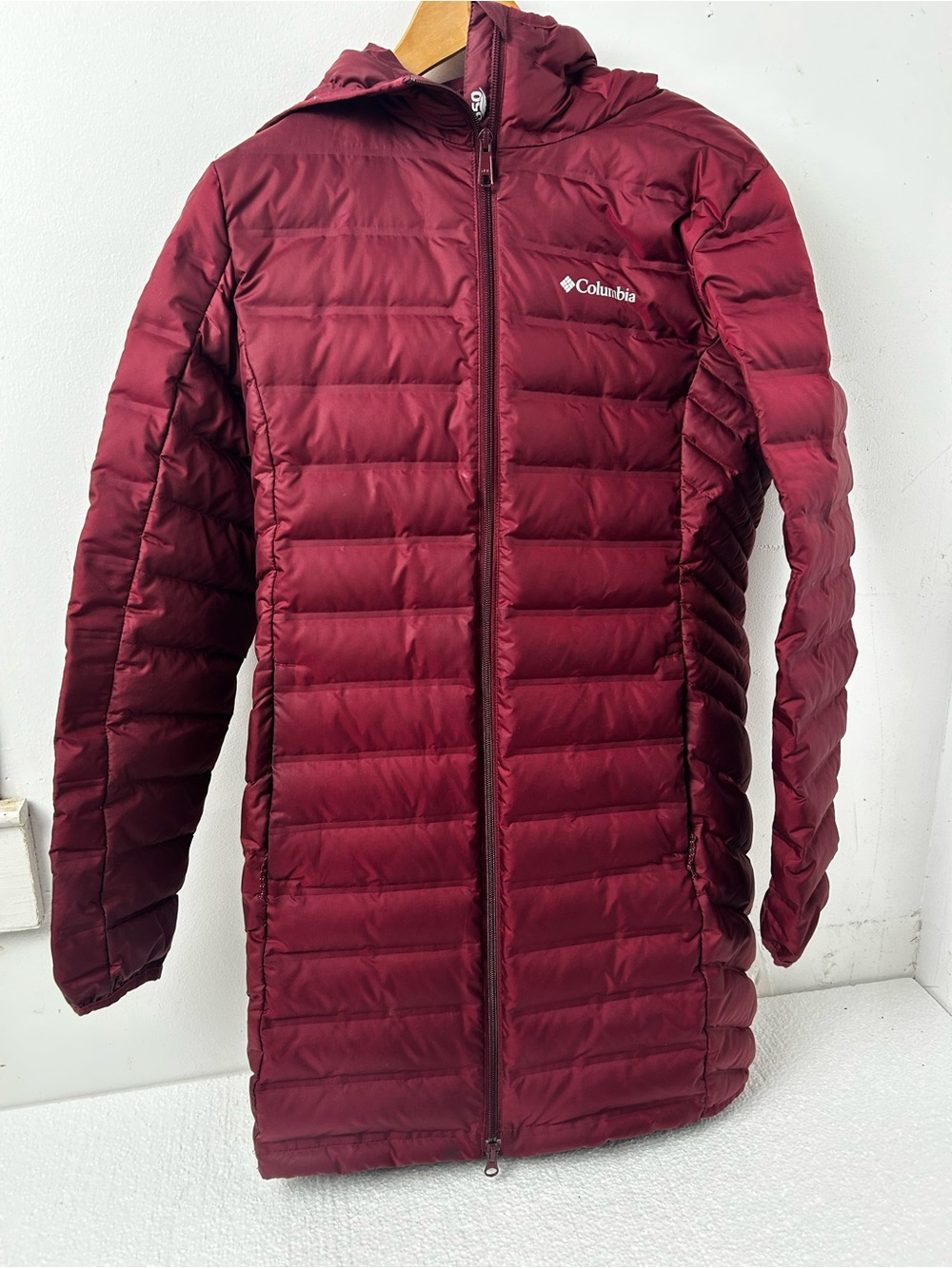 Columbia Women's Maroon Quilted Packable Puffer Coat